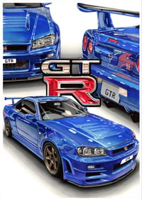 "R34 GTR" Print 