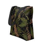 Image of fern black Tote bag