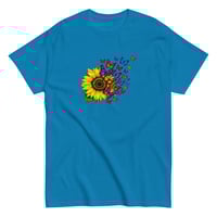 Image 1 of Unisex classic tee, Petals and Painted Wings Sunflower & Butterfly Tee