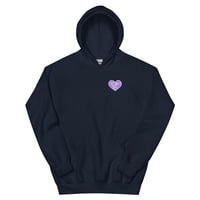 Image 5 of HOT GIRLS HAVE HEART HOODIE - PURPLE