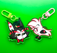 Image 1 of Angel Dust and Husk Head Acrylic Keychain