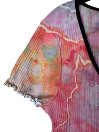 Image 3 of L 90's Babydoll Mini Dress in Euphoria Geode Ice Dye