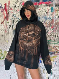 Image 3 of “DARK ARTS” BLEACH PAINTED PULLOVER HOODIE