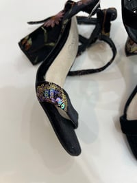 Image 3 of sequins leather upper sandals 