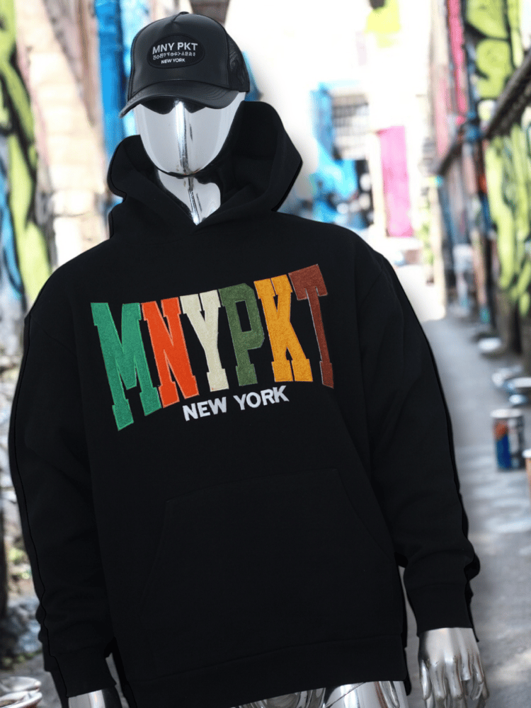 MNYPKT CHENILLE//BLACK HOODIE