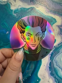 Image 2 of Holographic Hisoka Sticker