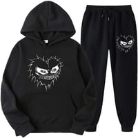 Mizzle Heart Blk Jogger Set