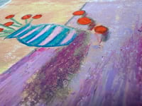 Image 3 of Stripy Vase With Flowers original 