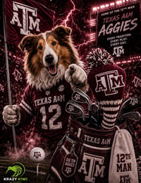 Image 3 of TEXAS A&amp;M Aggies  custom Golf Club Cover hand knit logo College football fan  gift-8f4d1798