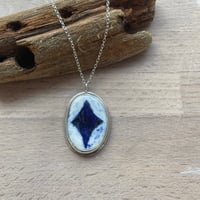 Image 2 of Porcelain silver necklace - diamond