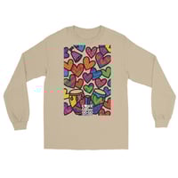 Image 3 of LOVEDCGOGO "LOVE HEARTS CRANK" Light Men’s Long Sleeve Shirt