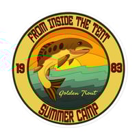 Image 1 of From Inside the Tent Golden Trout Sticker