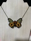 Floral Bee Butterfly Pendant 