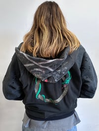 Image 4 of DRAGONSLAYER RAGLAN ZIP HOODIE