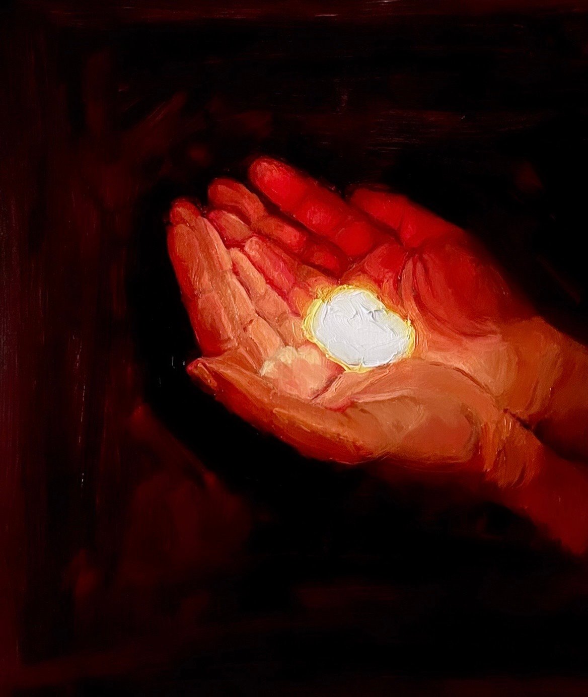 Prayer of Light original oil painting | Safia Latif