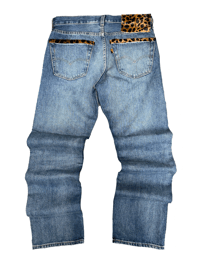 Image 1 of CHEETAH LEATHER SHIELD BLUE LEVIS