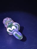 UV blue swirl Mushroom Pendant 