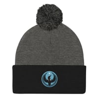 Image 2 of Pom-Pom Beanie - Blue Rebel Loon