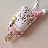 Image 1 of Birthday Cake Keyring or Hanging Decoration