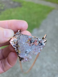 Image 3 of Electroformed Vera Cruz Amethyst cluster necklace