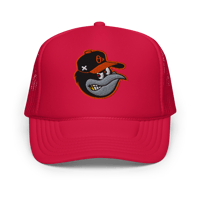 Image 4 of Tha O's "Bird Flu" Snapback Trucker (Orange Logo)