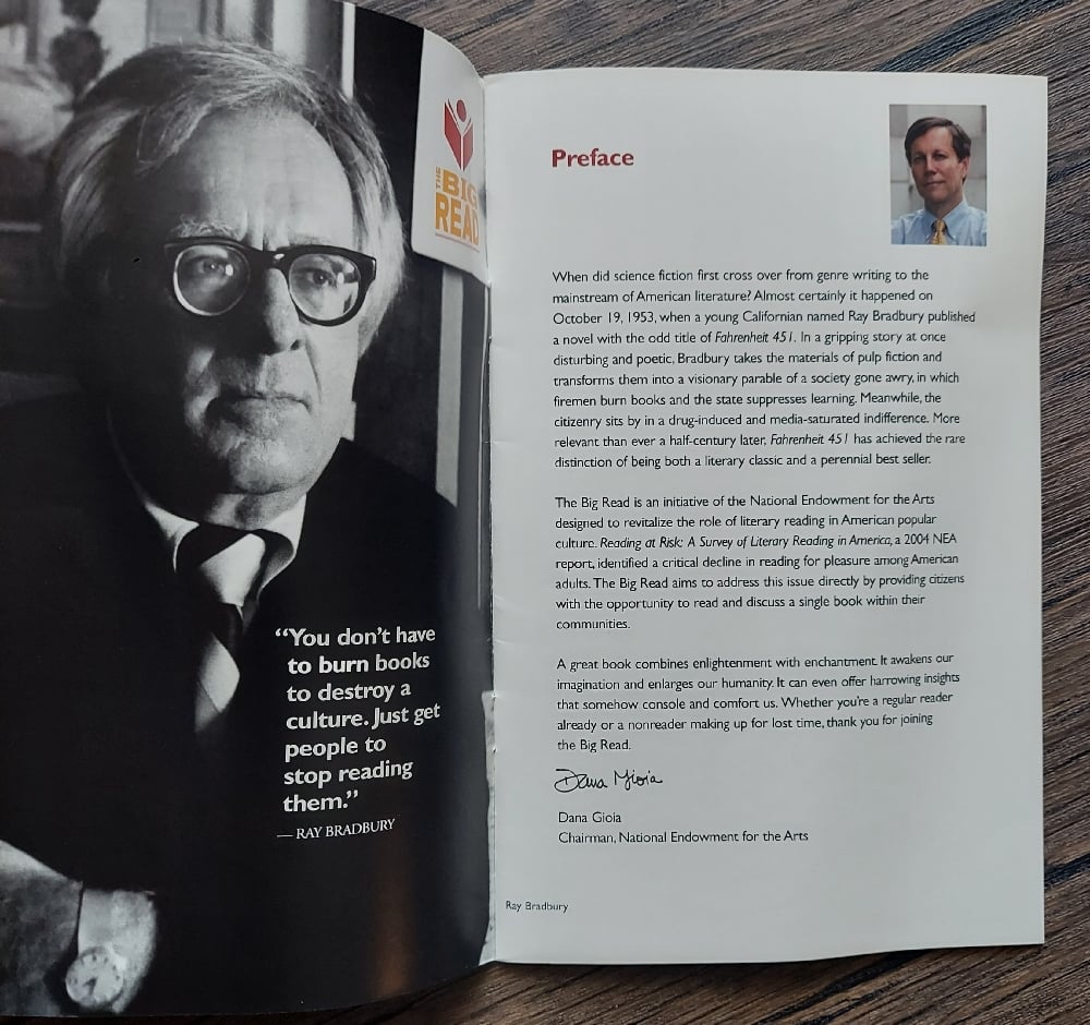 Ray Bradbury: Fahrenheit 451 NEA Reader’s Guide - SIGNED