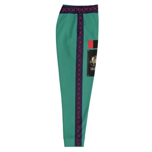 TALIONIS STRIPE TEAL GREEN JOGGERS 