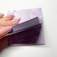 Image 2 of mariposa memo pad purple