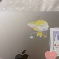 Image 2 of transparent tulip sticker