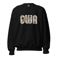 Image 1 of Christian Waterfowlers Branded Camo Brown Duck Unisex Sweatshirt