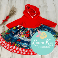 Image 1 of Scuba Santa Hooded Dress