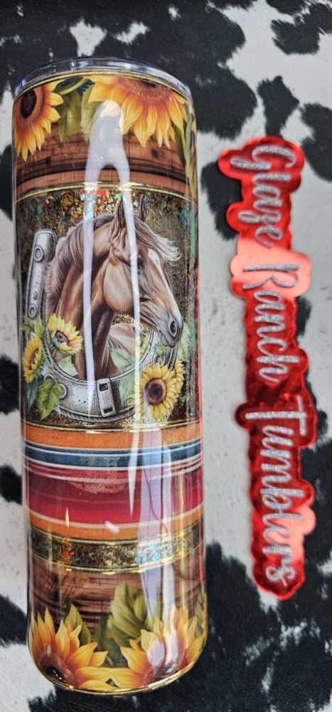 Image of 30 oz Sunflower Horse Serape