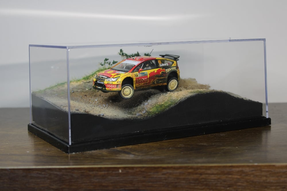 Image of Rally Diorama 1/43 scale Solberg Rally Turkey Citroen C4 Art Piece WRC