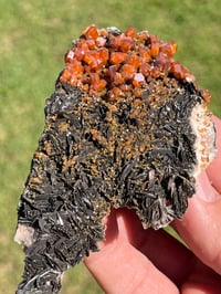 Image 5 of Vanadinite On Black Barite Specimen #2121