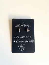 Image 2 of Screw VS Bolt Earrings 