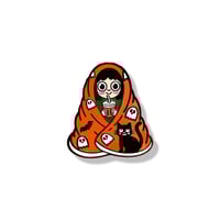 Image 2 of Spooky Halloween Girl ‘Luna’ Enamel Pin