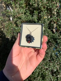 Image 5 of Sterling Silver Night Dragon Necklace with White CZ