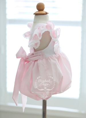 Image of Custom Silk Monogrammed Pinafore Collection