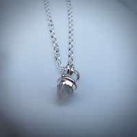 Image 5 of Handmade Sterling Silver Moonstone Bullet Point Pendant