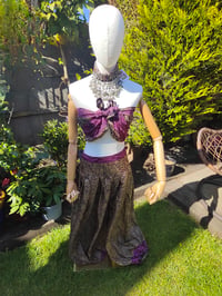 Image 21 of Milan Hareems/ Bloomer/ Balloon trousers with matching head scarf -dark pink upto 14 uk