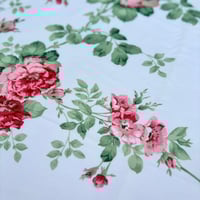 Image 3 of Made to Order - 'Sylvie' Pink & Red Blooming Roses Shabby Chic Vintage Style Floral Eiderdown