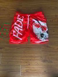 Image 2 of Crimson and White 3/4 Inch mesh shorts 