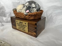 Image 8 of Custom Engraved Pug Urn Pet Portrait To Your Photos