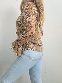 Image 4 of 00s cheetah print top // L