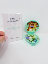Image 6 of Ensemble bracelet et Polly Pocket médaillon forêt émeraude
