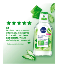 Image 5 of NIVEA Naturally Good Micellar Water Organic Aloe Vera 400 Ml