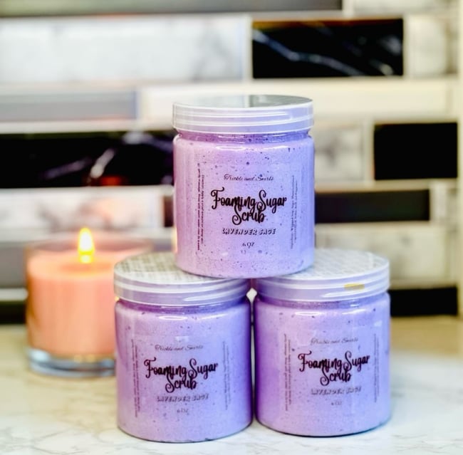 Lavender Sage Whipped Sugar Scrub