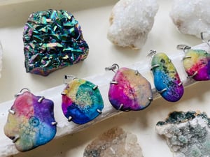 Image of Rainbow agate necklace 