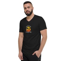 Image 3 of Unisex Short Sleeve V-Neck T-Shirt