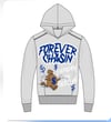 Forever Chasin unisex Hoodie (Gray & Blue)